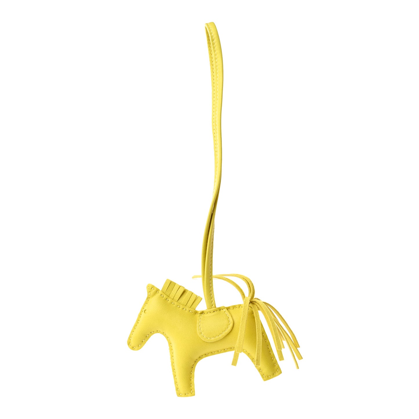 Milo Lambskin Grigri Rodeo Horse Bag Charm PM Lime