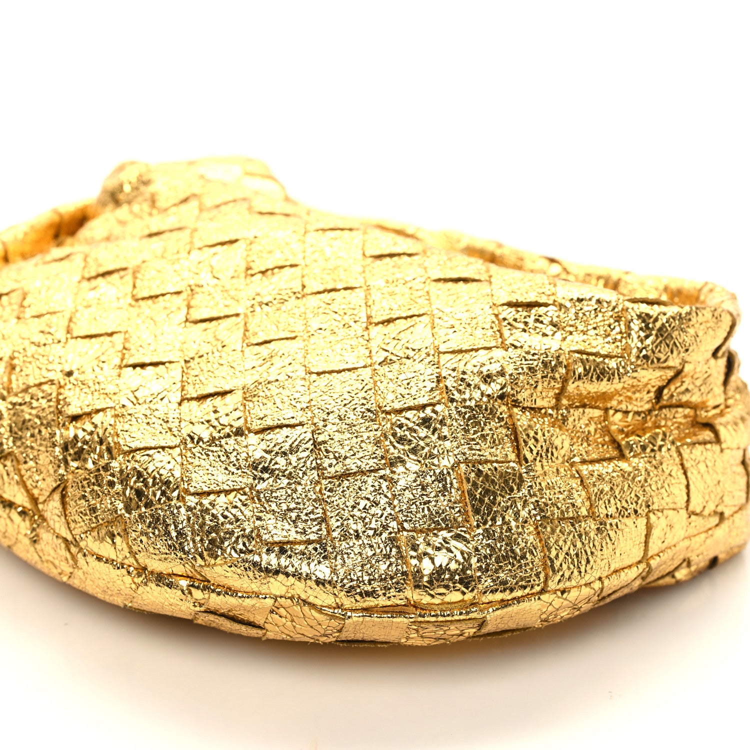 Bottega Veneta Metallic Nappa Intrecciato Mini Jodie Gold 10 of 10