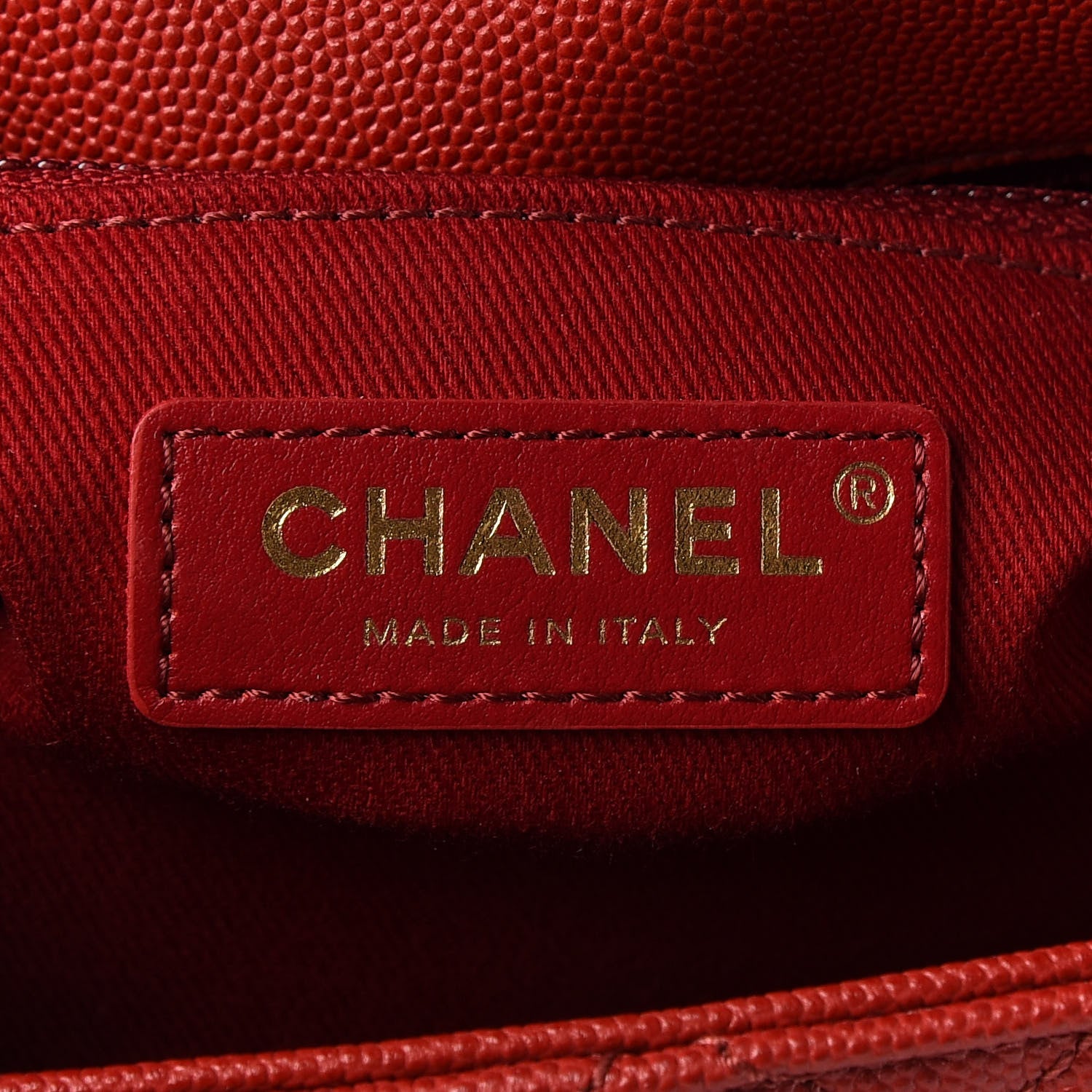 Chanel Caviar Quilted Mini Coco Handle Flap Dark Red 7 of 10