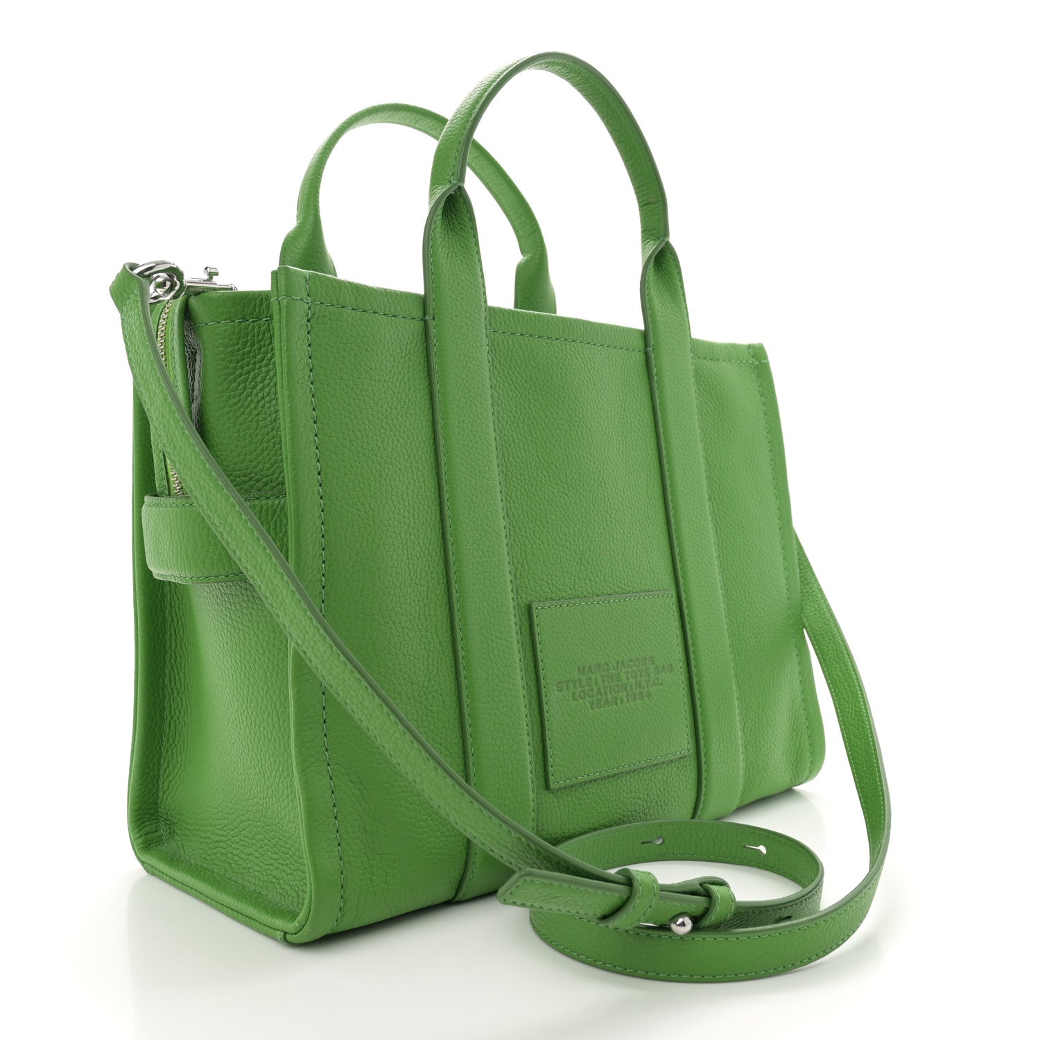 Marc Jacobs Grained Calfskin Medium The Tote Bag Kiwi 2 of 12