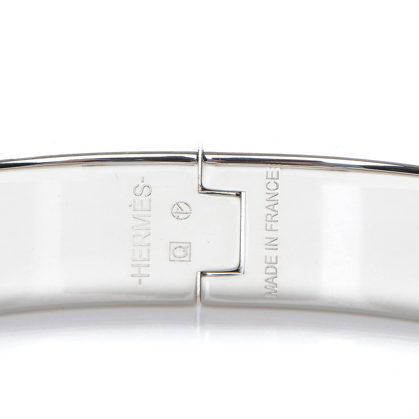 Enamel Narrow Clic Clac H Bracelet GM Bleu Canard