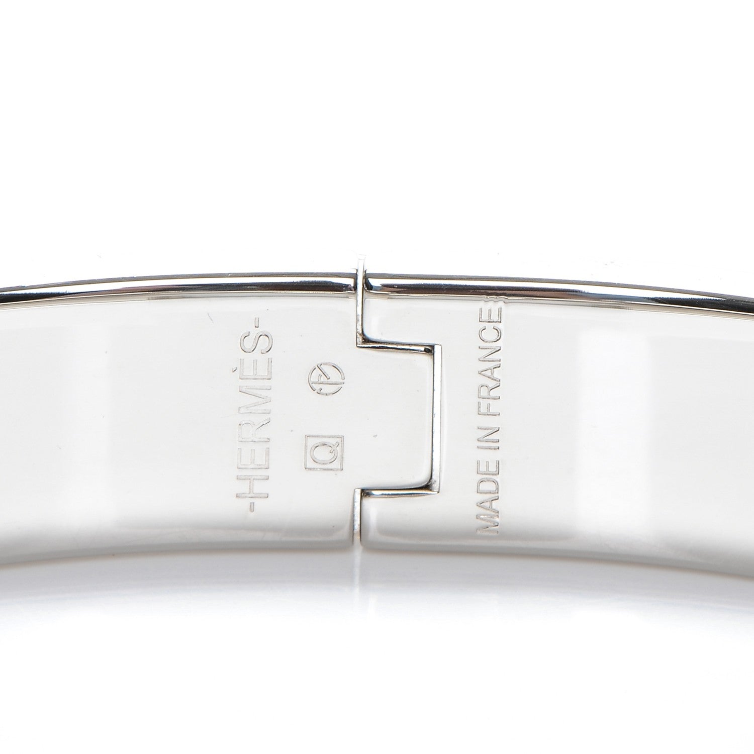 Hermes Enamel Narrow Clic Clac H Bracelet GM Bleu Canard 3 of 5
