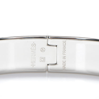 Hermes Enamel Narrow Clic Clac H Bracelet GM Bleu Canard 3 of 5