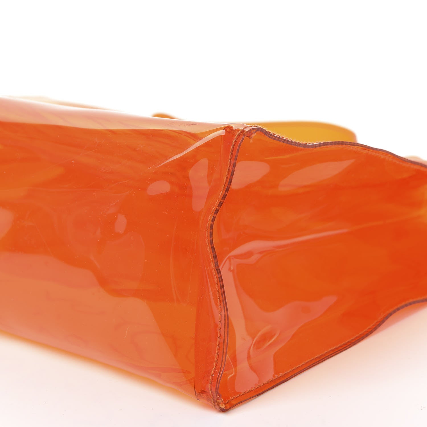 Hermes Vinyl Souvenir De L'Exposition Kelly Orange 6 of 12
