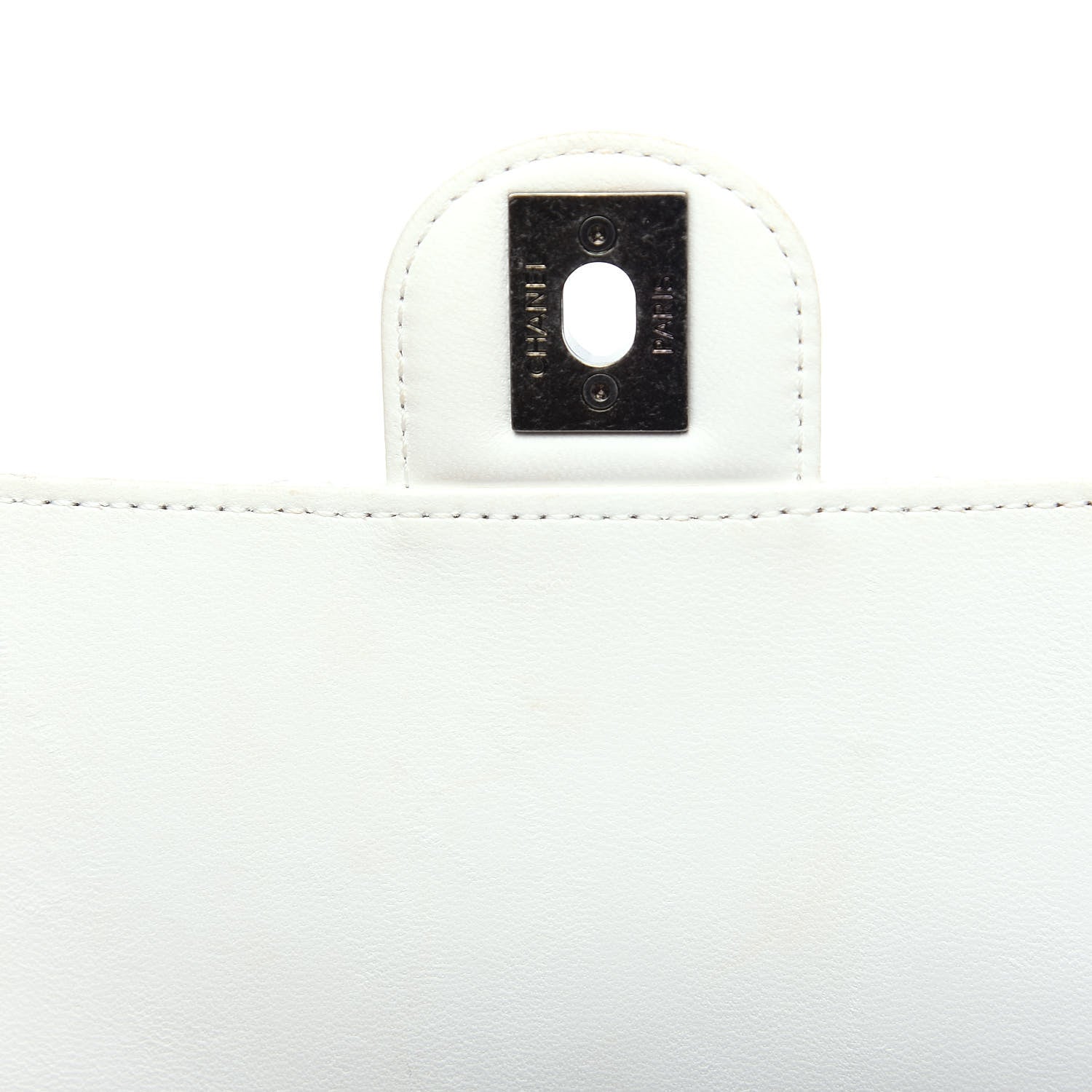 Chanel Lambskin Quilted Medium Crossing Times Flap Dark White 9 of 13