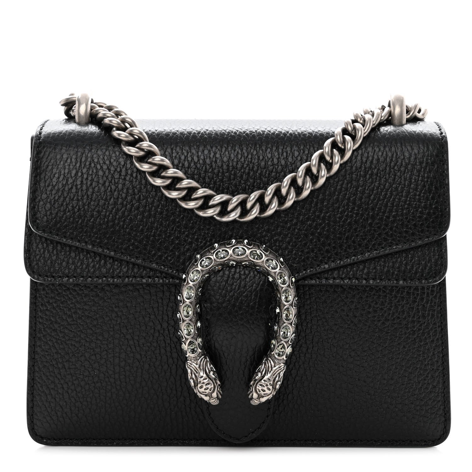 Gucci Calfskin Mini Dionysus Shoulder Bag Black 1 of 9