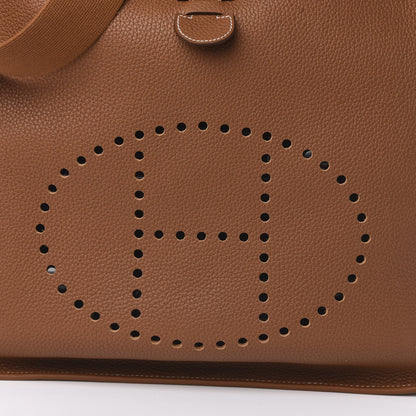 Hermes Taurillon Clemence Evelyne III TGM Gold 10 of 11