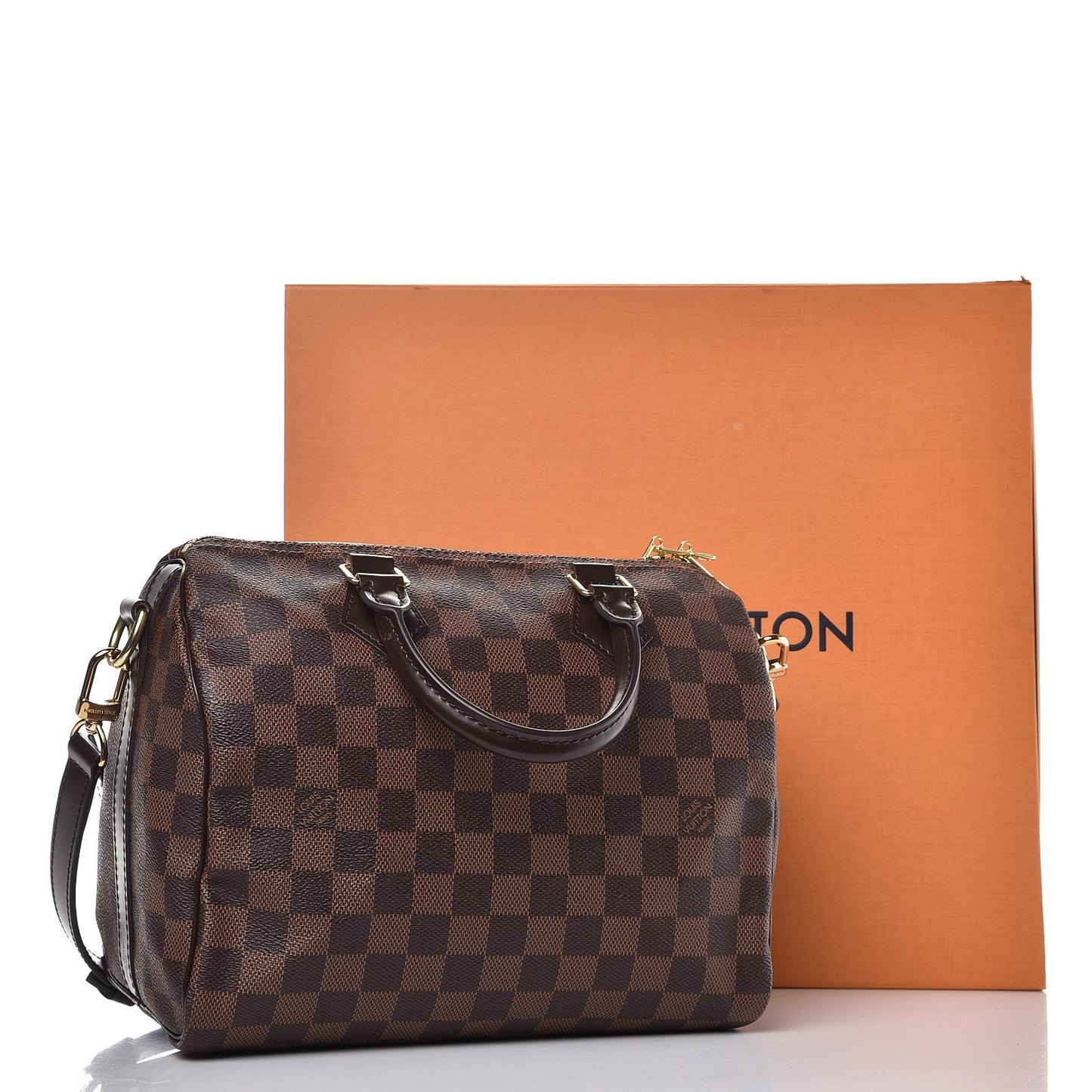 Damier Ebene Speedy Bandouliere 25