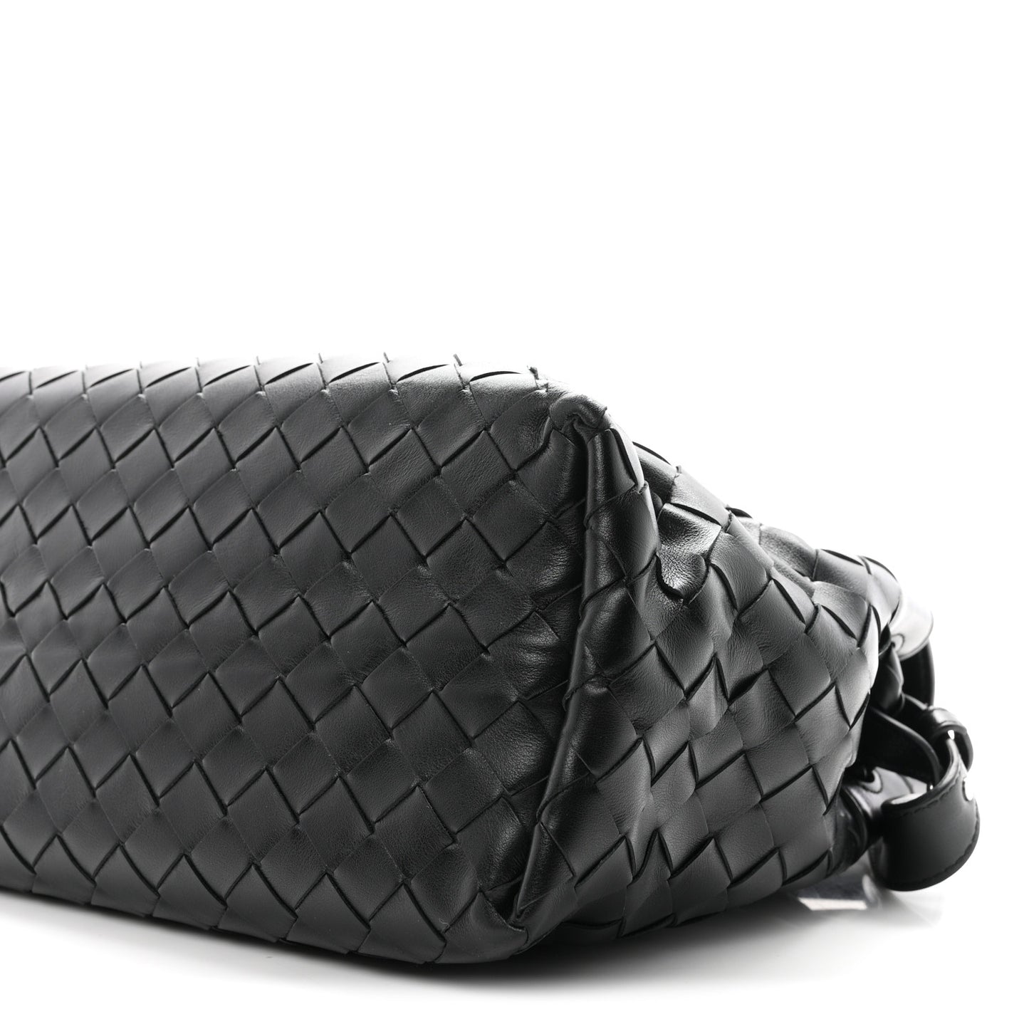 Calfskin Intrecciato Small Andiamo Messenger Bag Black