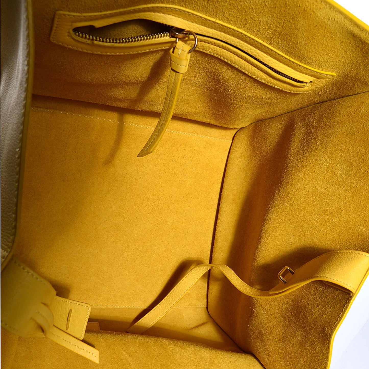 Supple Calfskin Medium Phantom Luggage Sun Yellow