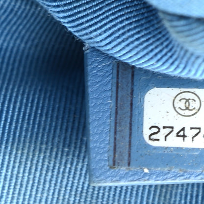 Chanel Lambskin Quilted Small Cosmetic Case Light Blue 7 of 13