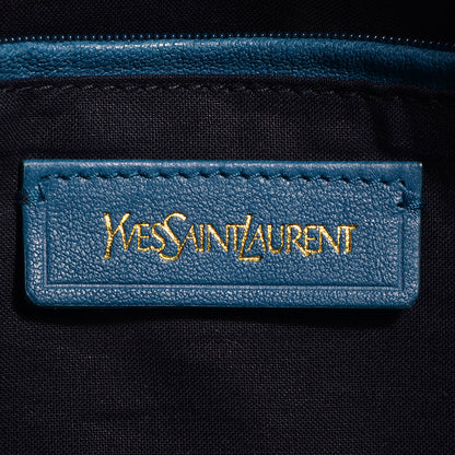 Saint Laurent Sheepskin Large Cabas ChYc Blue 6 of 9