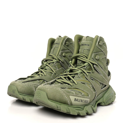 Balenciaga Mesh Nylon Womens Track Hike Sneakers 40 Washed Light Khaki 4 of 8