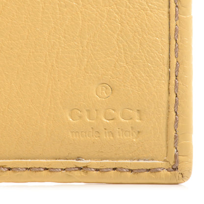 Gucci Guccissima Crest Wallet Yellow 6 of 9