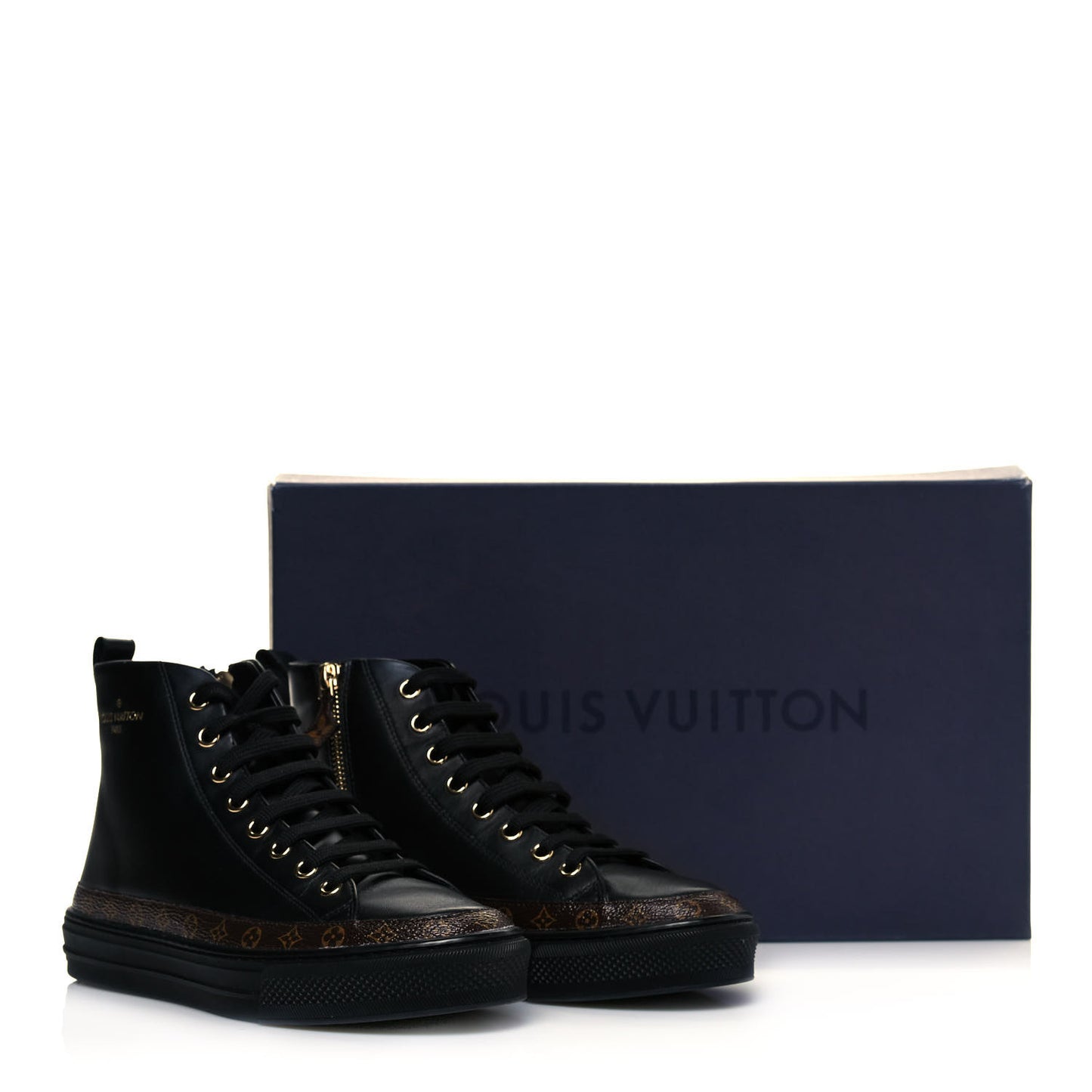 Monogram Stellar Sneaker Boots 35 Black