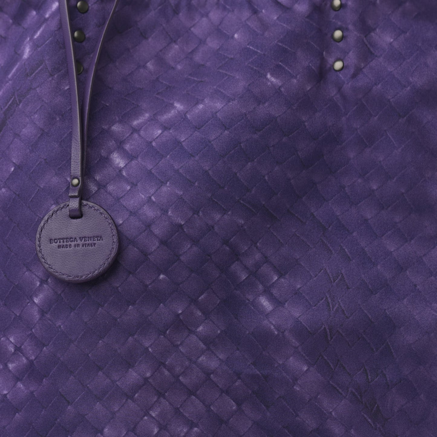 Nylon Intrecciolusion Vertical Tote Plum
