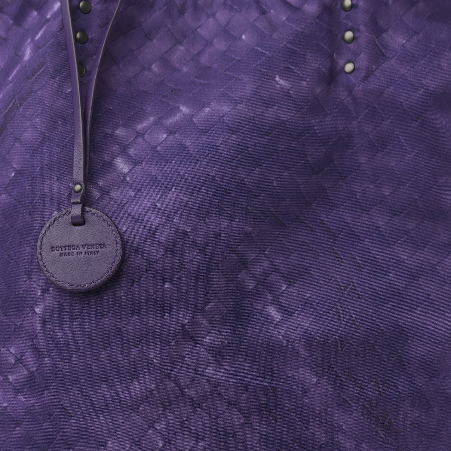 Bottega Veneta Nylon Intrecciolusion Vertical Tote Plum 9 of 12
