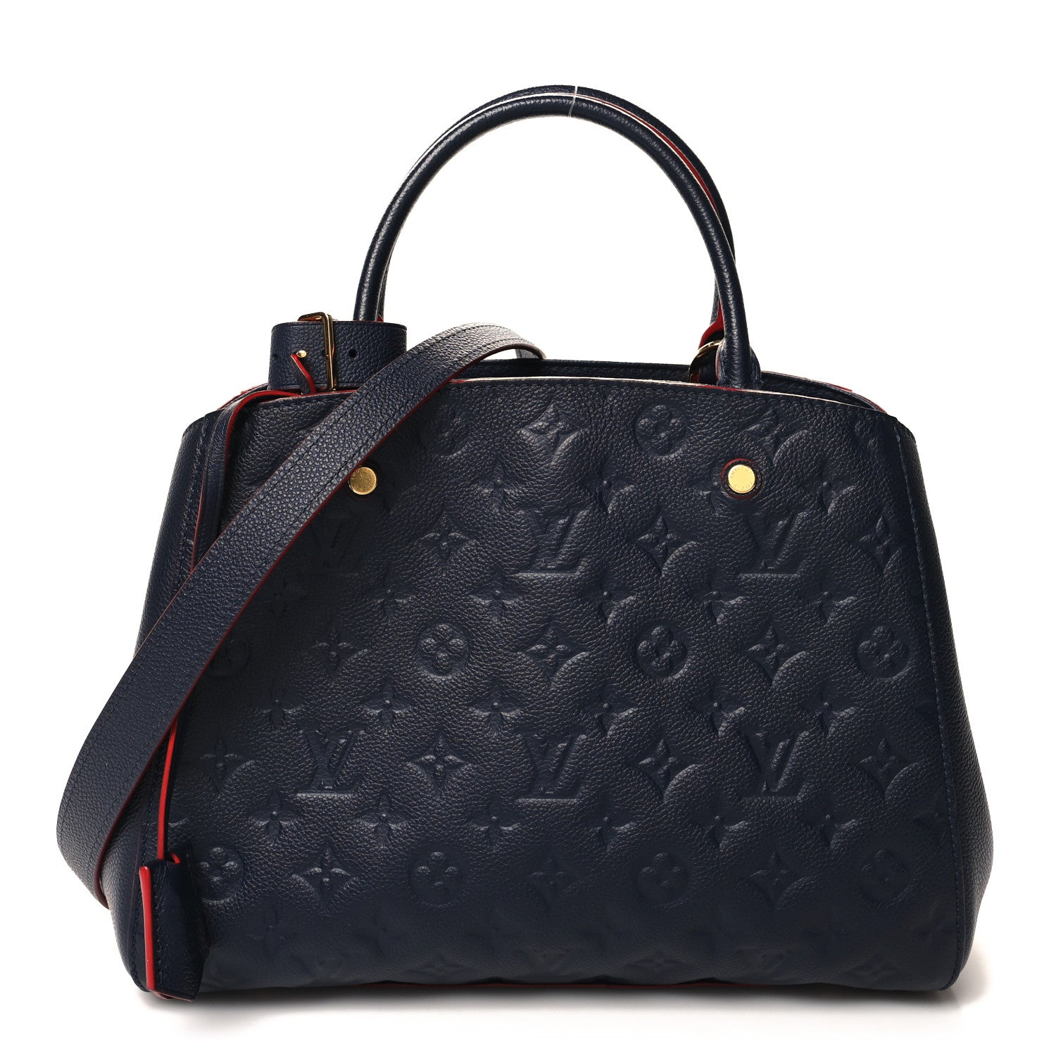 Louis Vuitton Empreinte Montaigne MM Marine Rouge 1 of 11