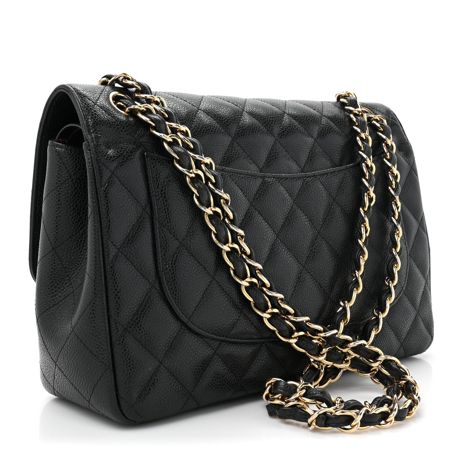 Chanel Caviar Quilted Jumbo Double Flap Black 3 of 16