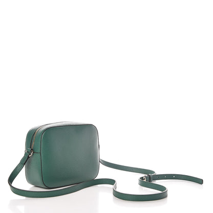 Gucci Pebbled Calfskin Small Soho Disco Bag Emerald Green 3 of 9