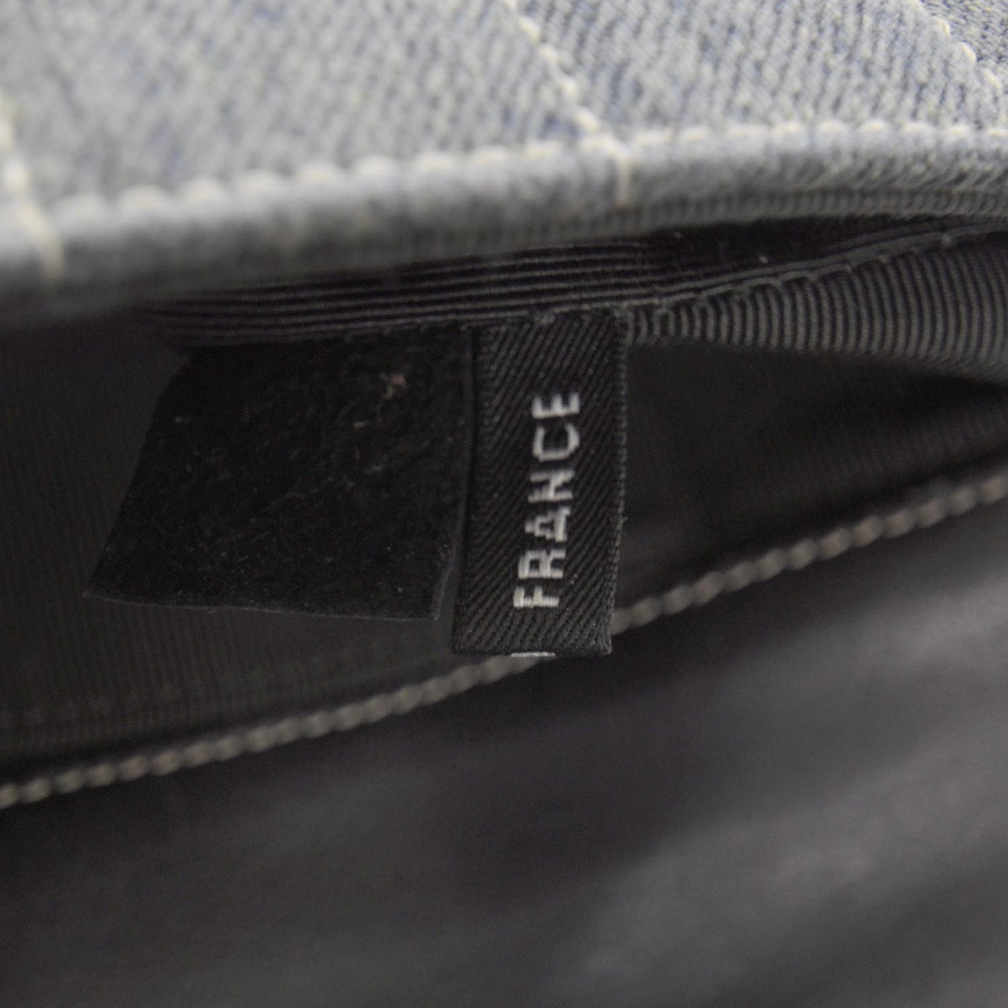 Denim Chocolate Bar Quilted East West Flap