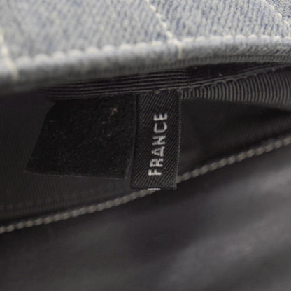 Chanel Denim Chocolate Bar Quilted East West Flap 10 of 10