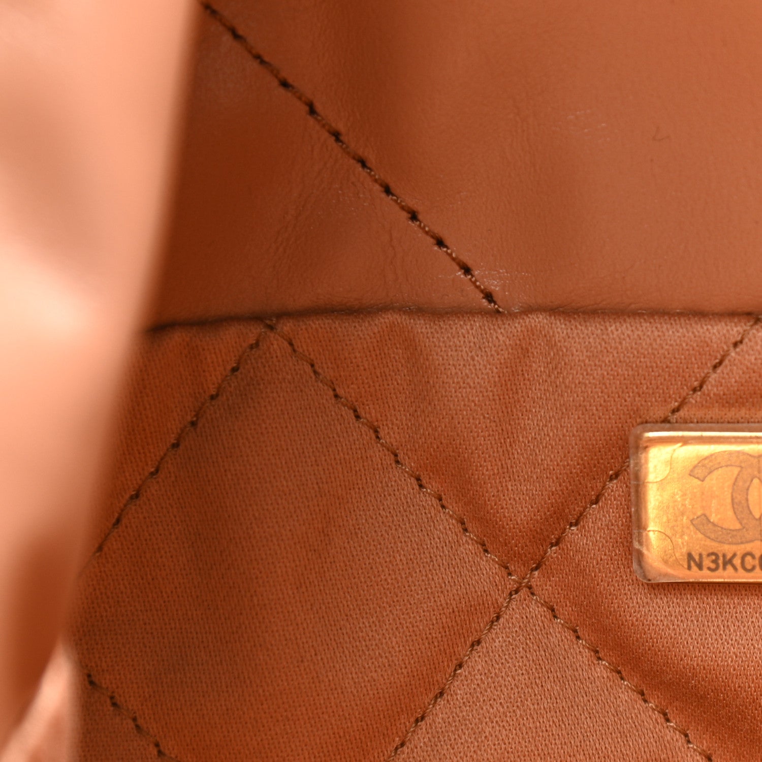 Chanel Shiny Calfskin Quilted Small Chanel 22 Camel 8 of 12