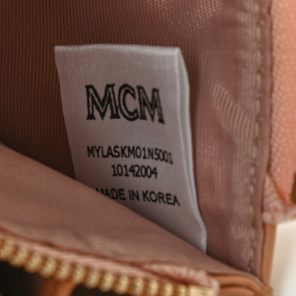 MCM Calfskin Ottomar Wallet On Chain Chestnut 6 of 7