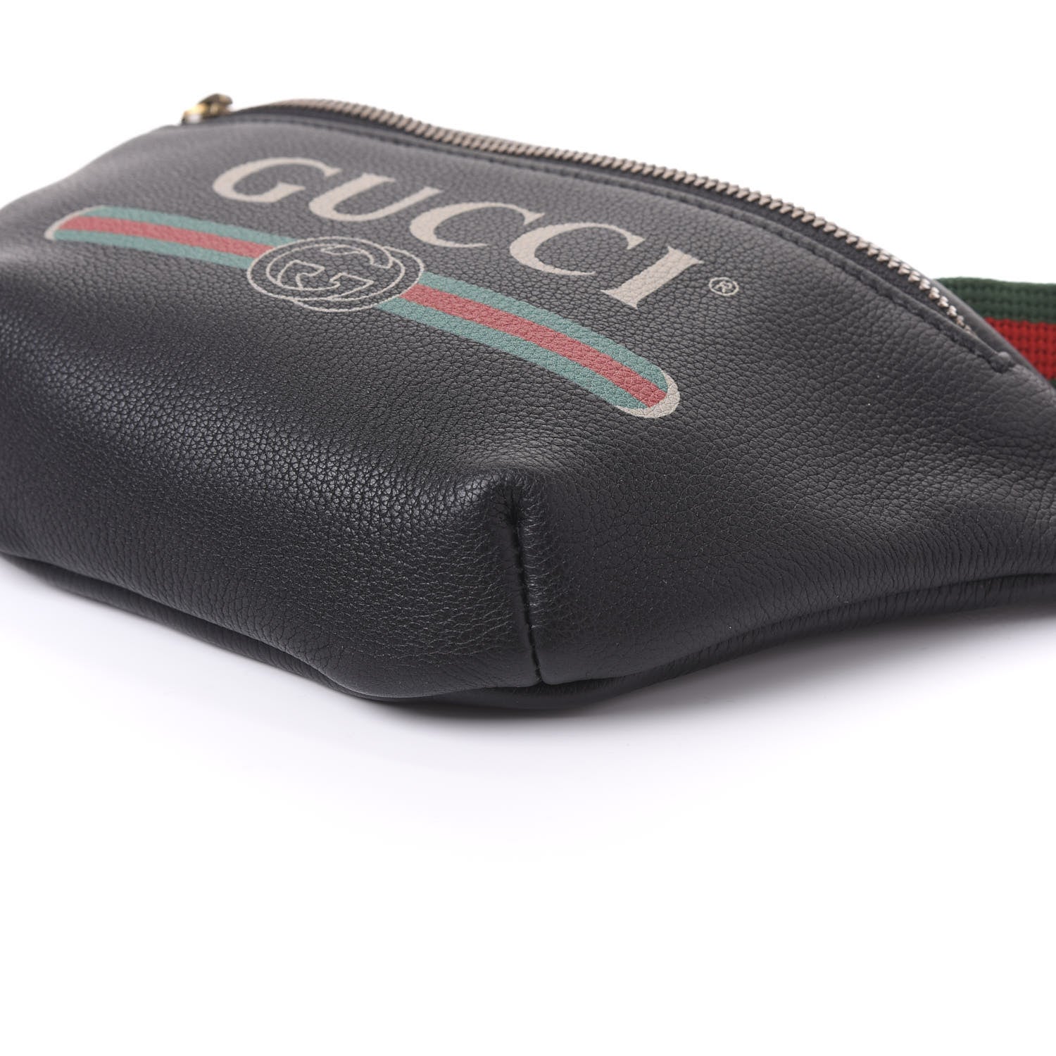 Gucci Grained Calfskin Small Logo Belt Bag Black 9 of 9