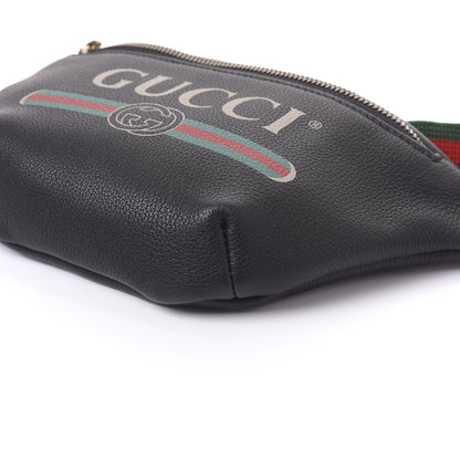 Gucci Grained Calfskin Small Logo Belt Bag Black 9 of 9
