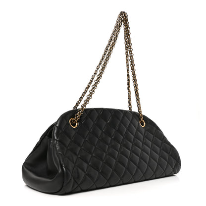 Chanel Lambskin Quilted Medium Just Mademoiselle Black 3 of 10
