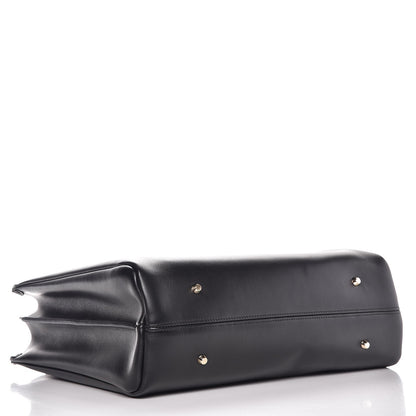 Lanvin Smooth Calfskin Medium Shopper Tote Black 4 of 9