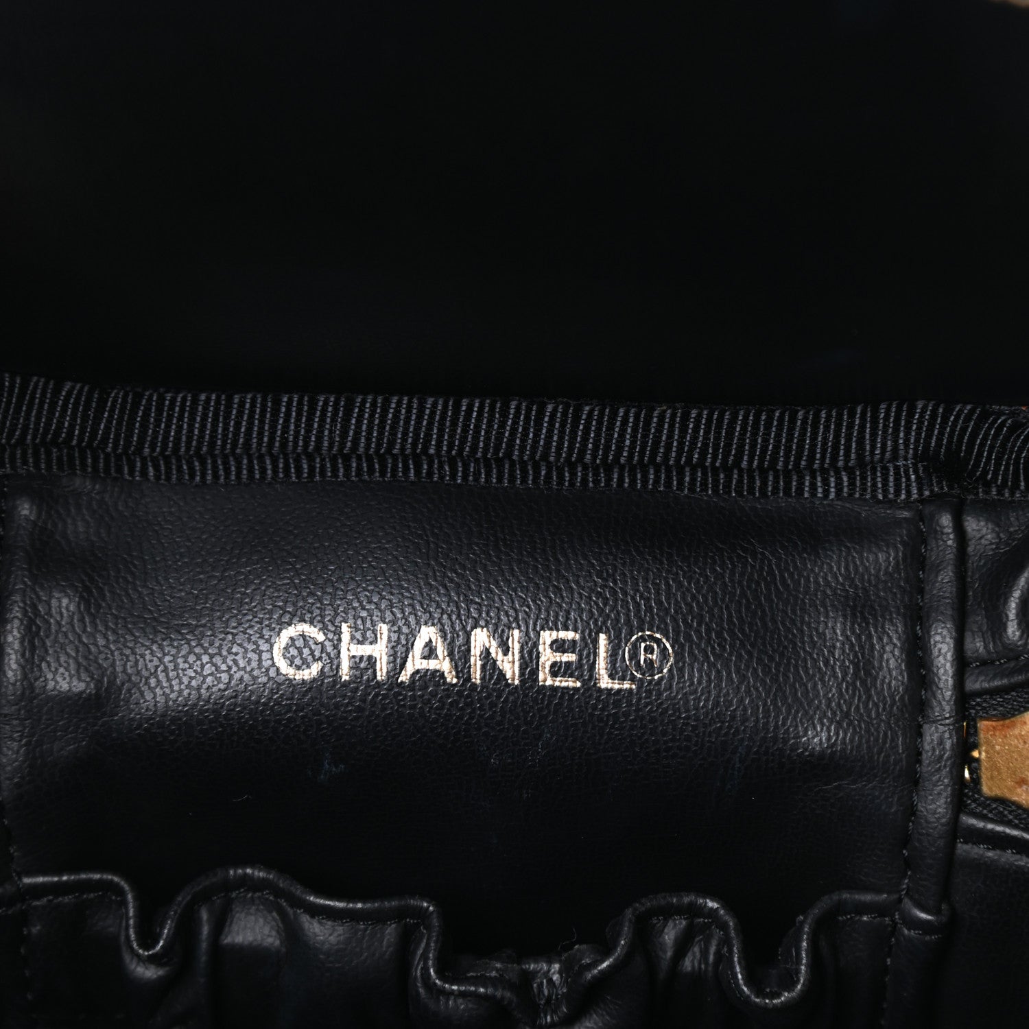 Chanel Caviar Vanity Cosmetic Case Black 6 of 9