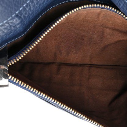 Chloe Grained Calfskin Marcie Long Zip Around Wallet Dark Blue 7 of 14