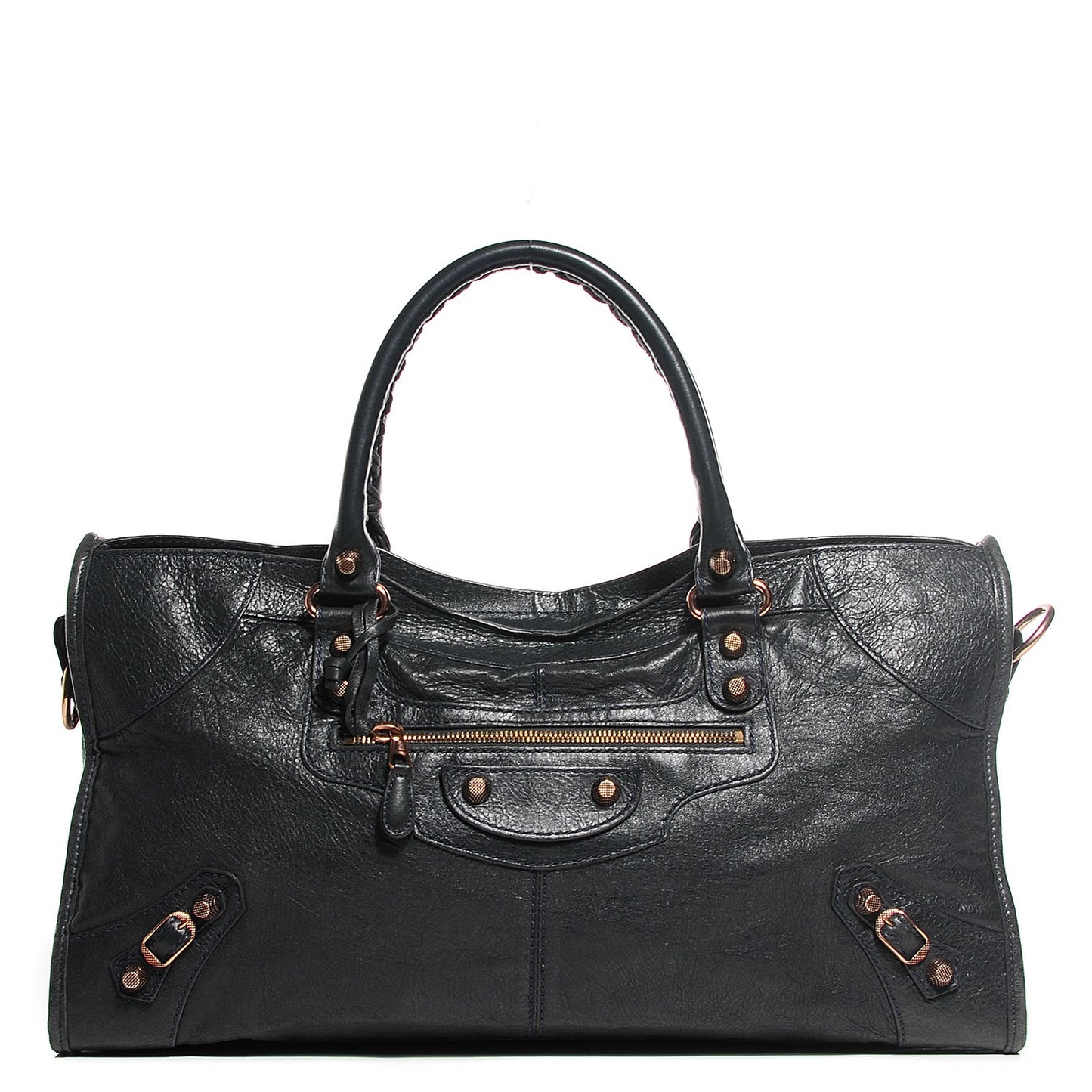 Agneau Giant 12 Rose Gold Hardware Part Time Anthracite