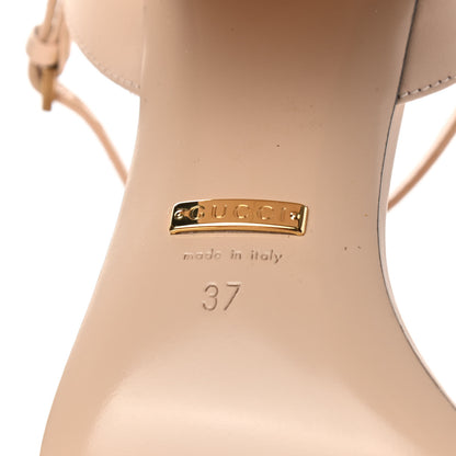 Gucci Lifford Calfskin GG Marmont Ankle Wrap 75mm Sandals 37 Skin Rose 6 of 10