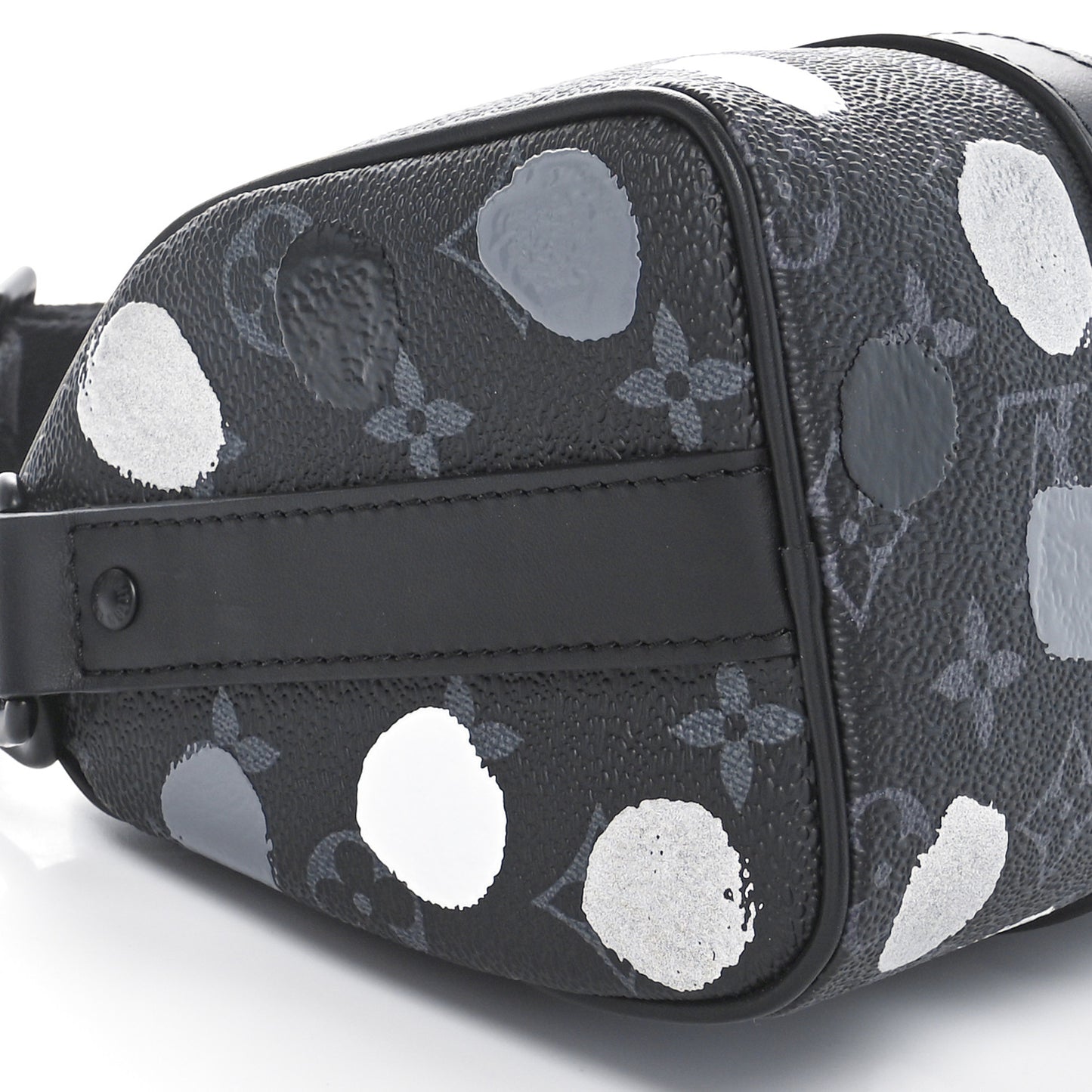 LV X YK Monogram Eclipse Keepall Bandouliere 25 Black Silver