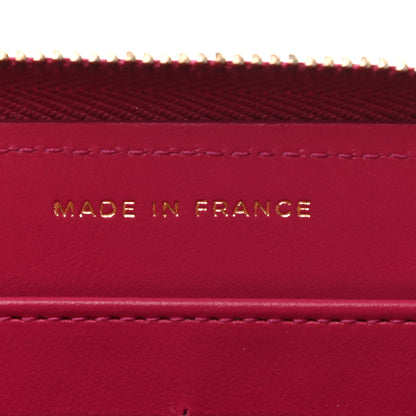 Chanel Caviar Quilted Large Gusset Zip Around Wallet Fuchsia 6 of 9