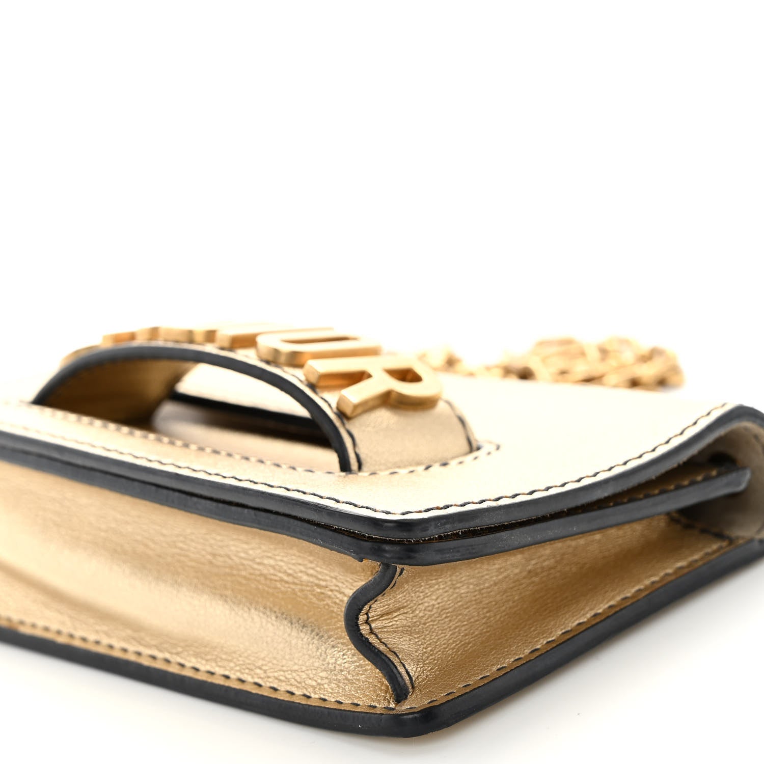 Christian Dior Metallic Calfskin J'Adior Mini Chain Flap Bag Gold 9 of 11