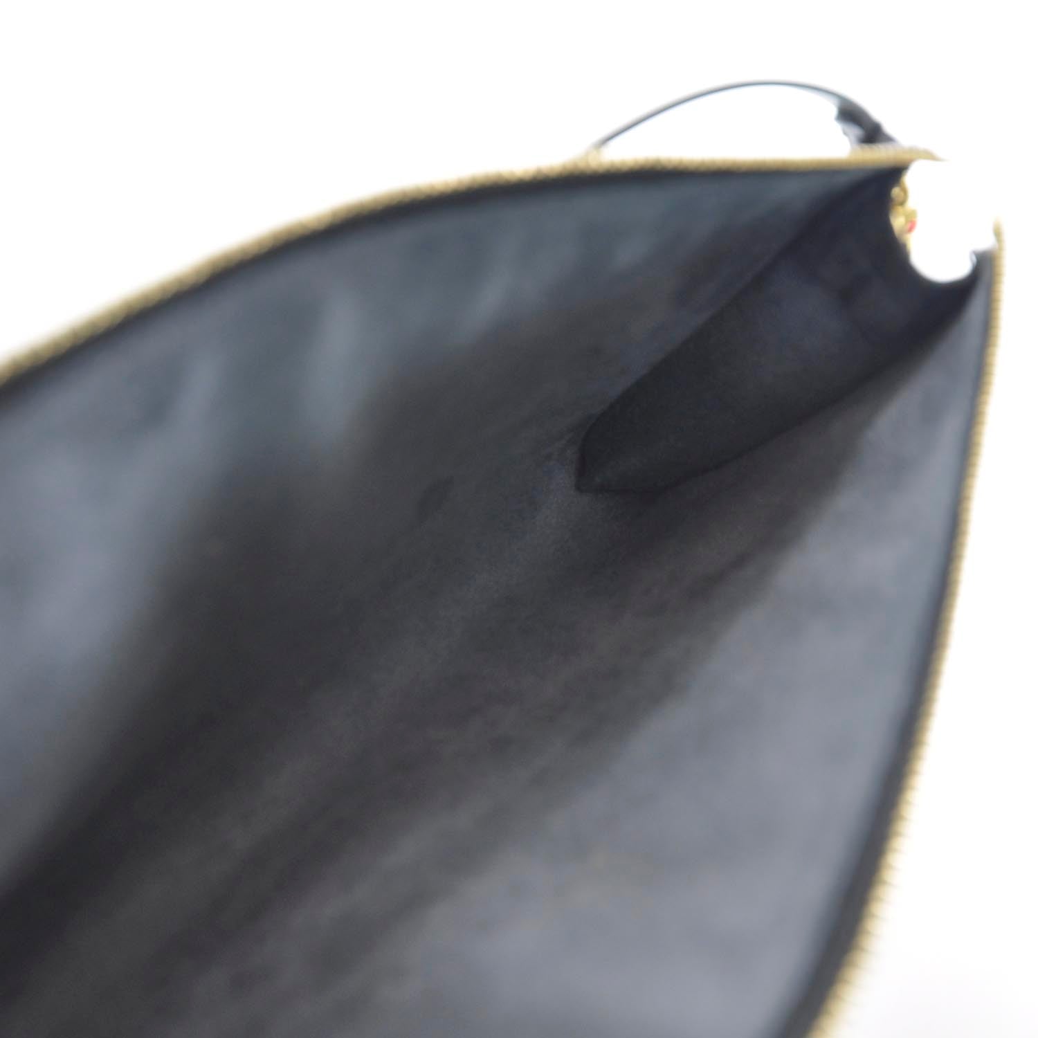 Louis Vuitton Epi Pochette Accessories 24 Black 6 of 7