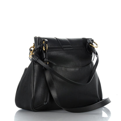 Chloe Grained Lambskin Calfskin Medium Lexa Shoulder Bag Black 4 of 8