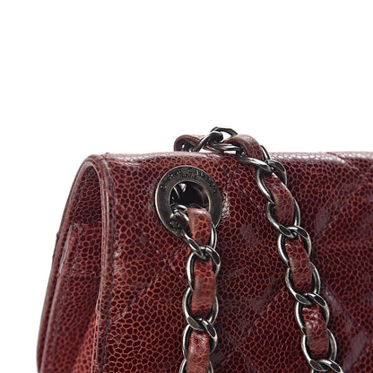 Chanel Crumpled Grained Calfskin Medium CC Crave Flap Bordeaux 13 of 19