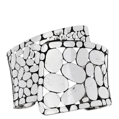 John Hardy Sterling Silver Kali Pebble Overlap Cuff Bracelet 1 of 5