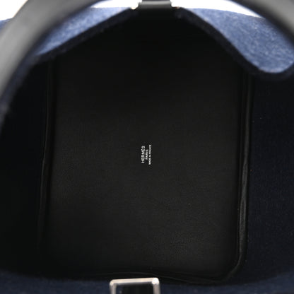 Hermes Feutre Swift Picotin Lock 22 MM Bleu Nuit Black 5 of 10