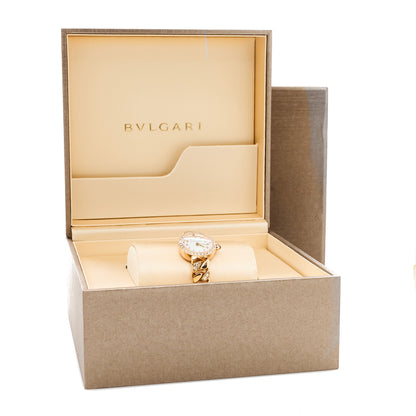 Bulgari 18K Rose Gold Diamond Bezel Mother of Pearl 22mm Piccola Catene Quartz Watch 5 of 5