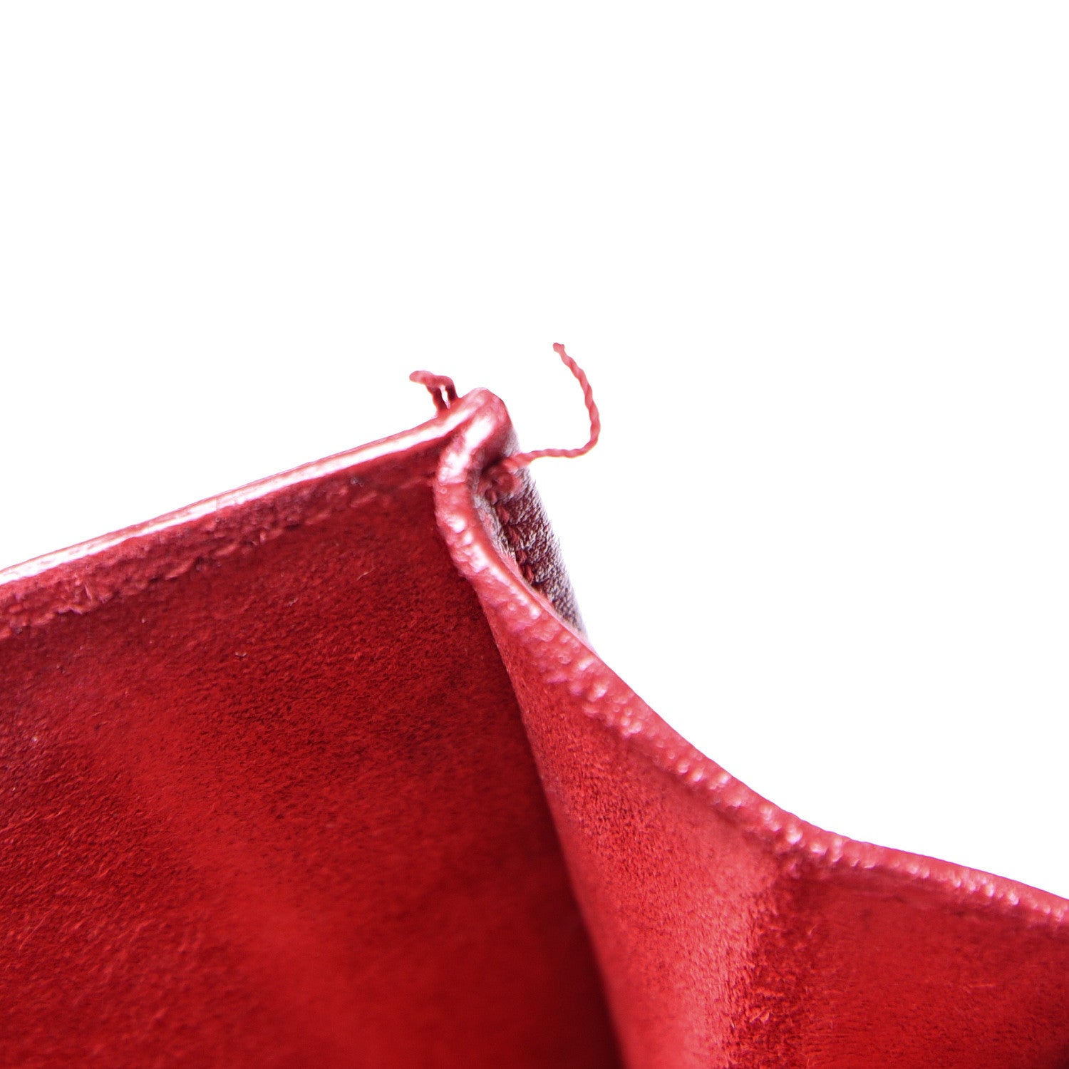 Saint Laurent Calfskin Classic Y Ligne Chain Wallet Red 8 of 16