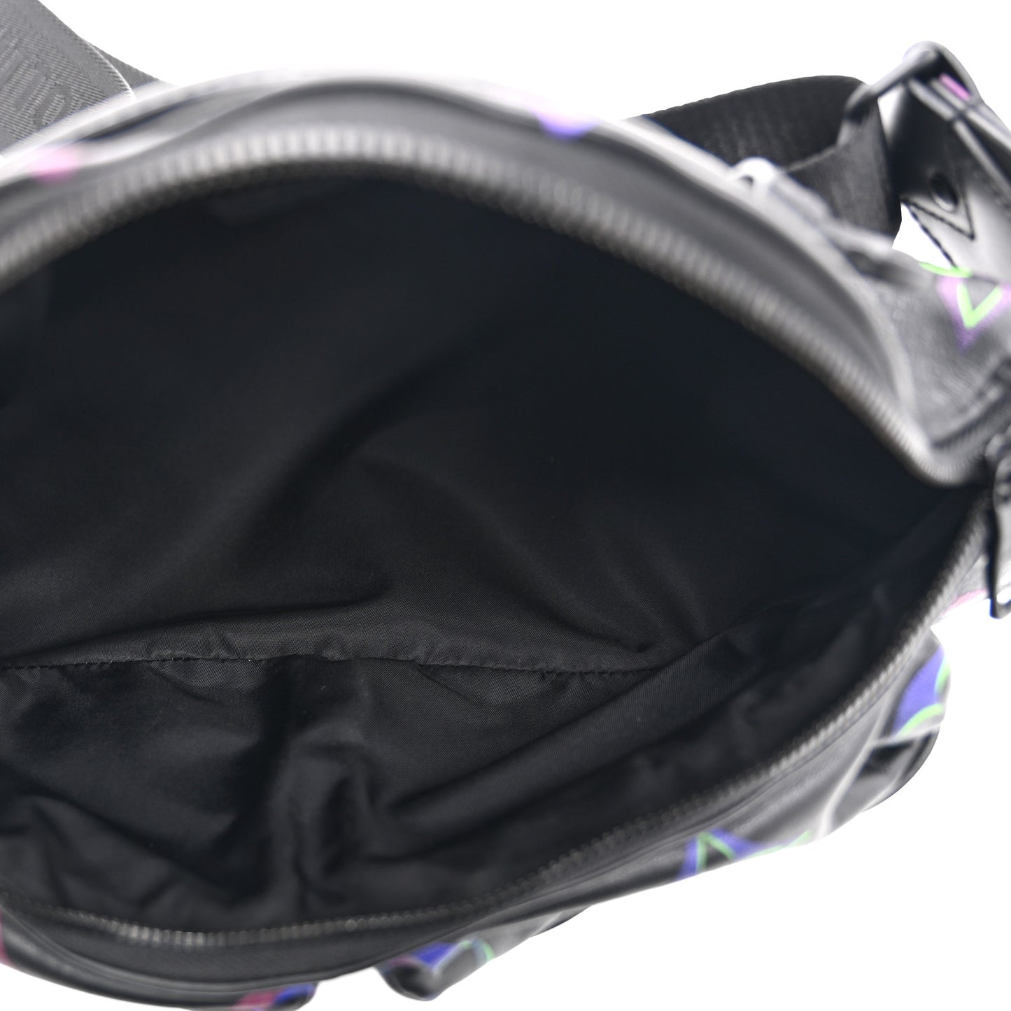 Calfskin Monogram Spotlight Comet Bumbag Black Borealis