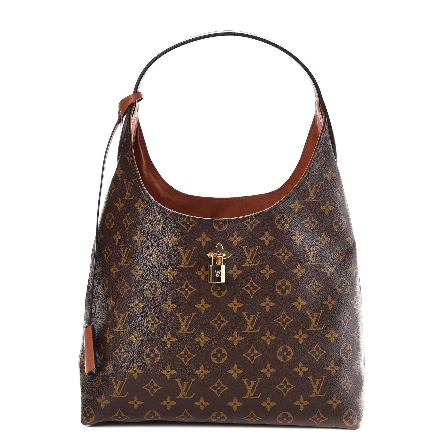 Monogram Flower Hobo Caramel
