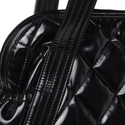 Chanel Vinyl Quilted CC Large Tote Black 12 of 13