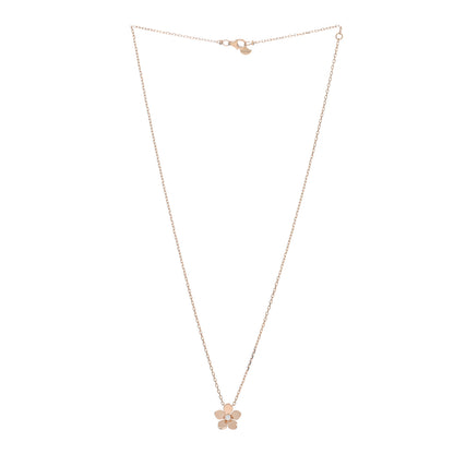 Graff 18K Rose Gold Diamond Mini Wild Flower Necklace 4 of 5